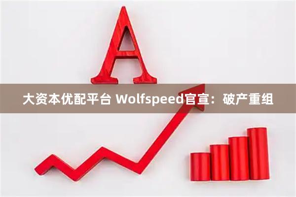 大资本优配平台 Wolfspeed官宣：破产重组