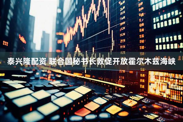 泰兴隆配资 联合国秘书长敦促开放霍尔木兹海峡